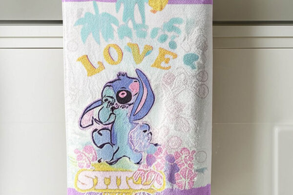 Toalha de Banho Infantil Menino Personagem Stitch